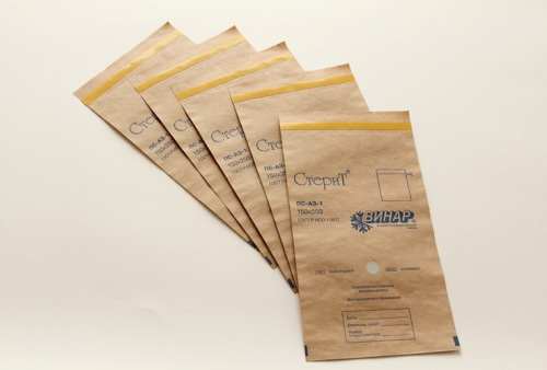 Пакеты бумажные самоклеящиеся СтериТ (Крафт), 100 шт., 150х250 мм