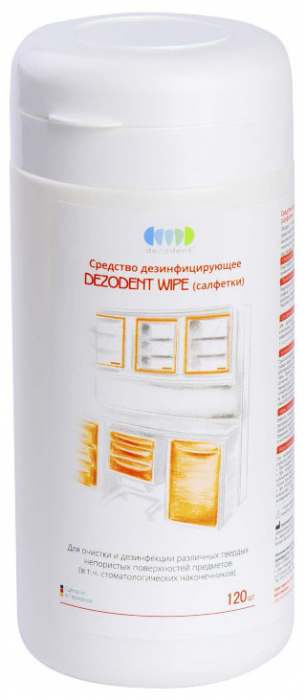 Салфетки Дезодент WIPE, 120 шт., банка Салфетки Дезодент WIPE, 120 шт., банка