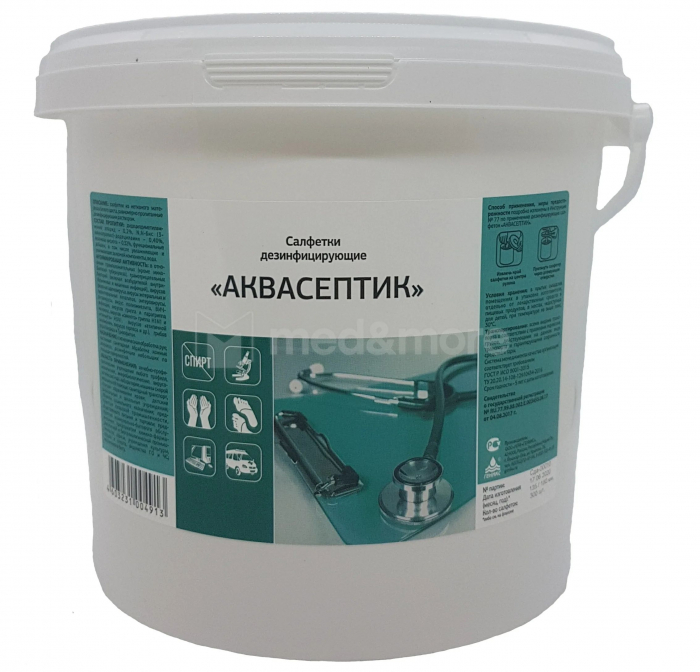 АКВАСЕПТИК салфетки, 300 шт., 135х185 мм, банка
