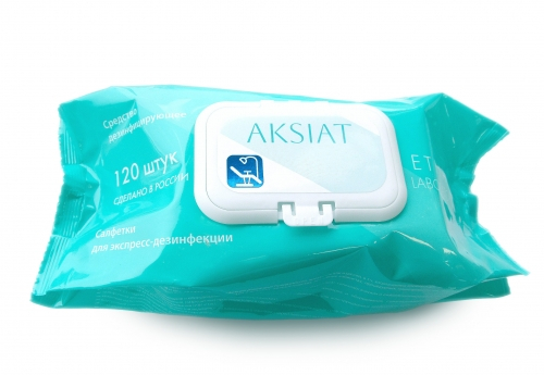 Аксиат салфетки, 120 шт., 130×190 мм, flowpack