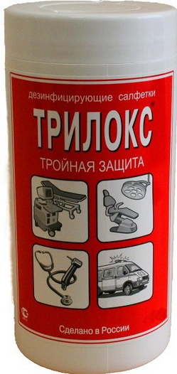 Салфетки Трилокс, 90 шт., банка