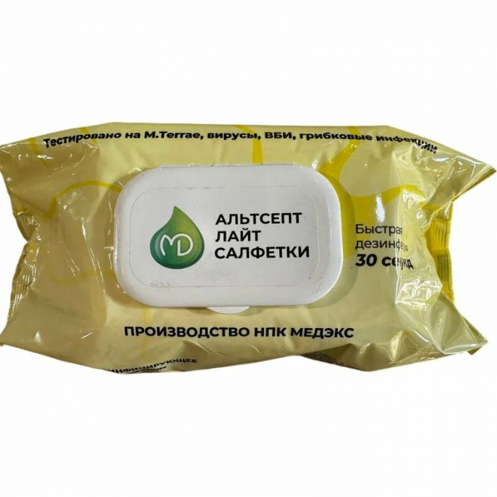 Альтсепт Лайт салфетки, 120 шт., флоу-пак