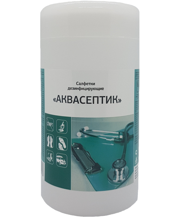 АКВАСЕПТИК салфетки, 80 шт., 135х185 мм, банка